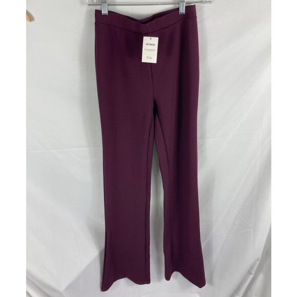 NWT Cotton on Purple Flare Pant in Wine Size XS - Picture 1 of 6